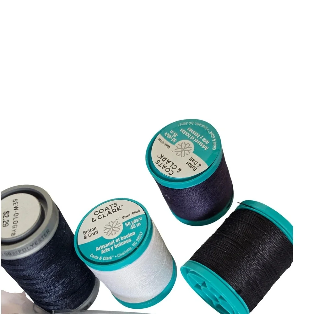 Sewing Notions Lot Dritz Hand Needles Singer ‎ Pins Coats Clark Thread Buttons